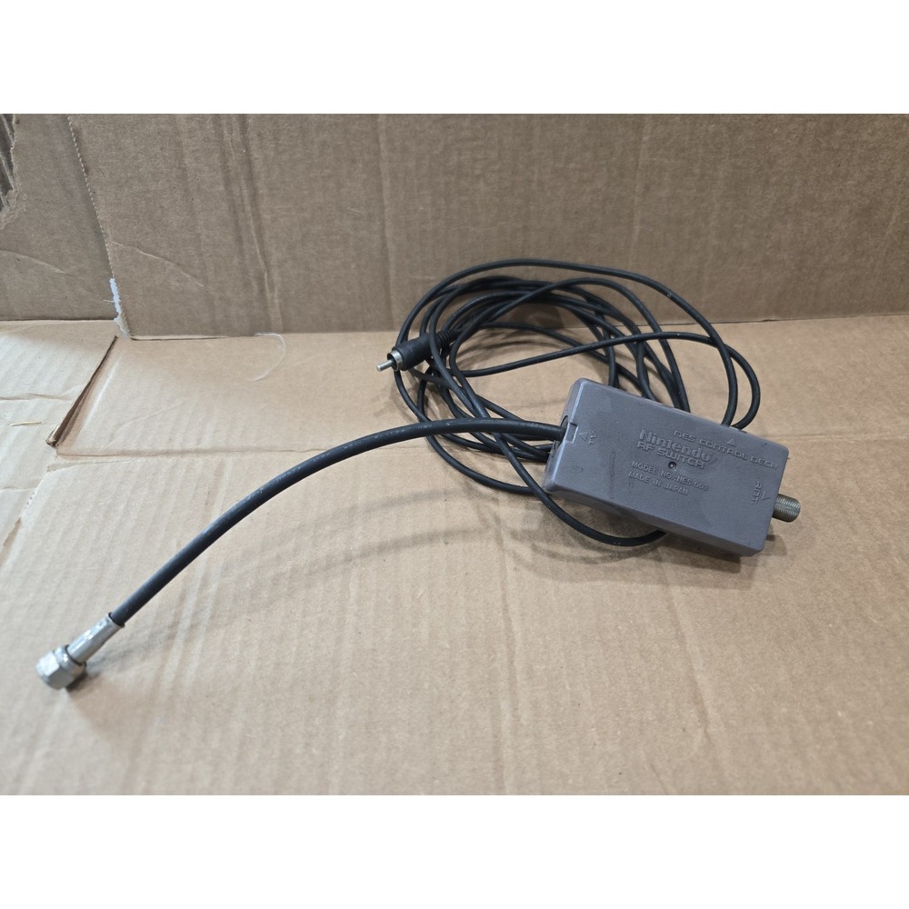OEM Nintendo NES RF Switch NES-003 Original Authentic RF Adapter Coax Cable